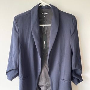 Fashion Nova Navy Celine Blazer (M)
